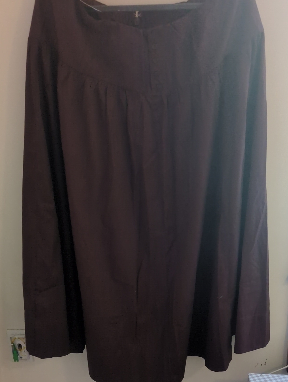 Women's Dark Brown A-Line Skirt - Unbranded